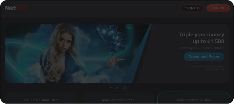 NetBet – interface du casino en ligne et jeux live